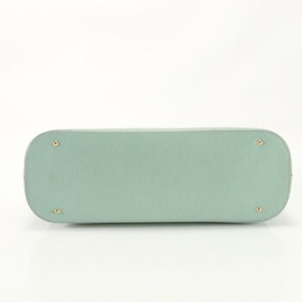 Celine leather shoulder bag crossbody handbag tote green - Picture 7 of 14